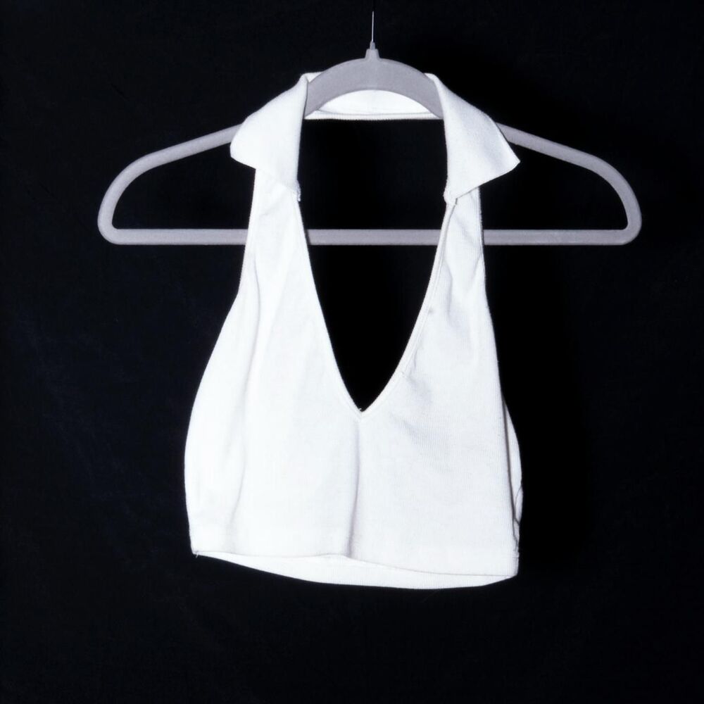 Shein Women's White Crop-top